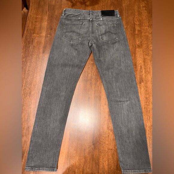 Armani Exchange Gray Wash Stretch Jeans 30x31 Straight Fit Modern Classic Men’s - Picture 7 of 12